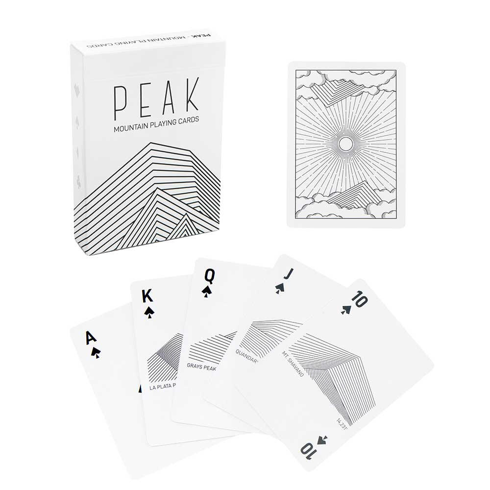 Peak playing cards and the packaging