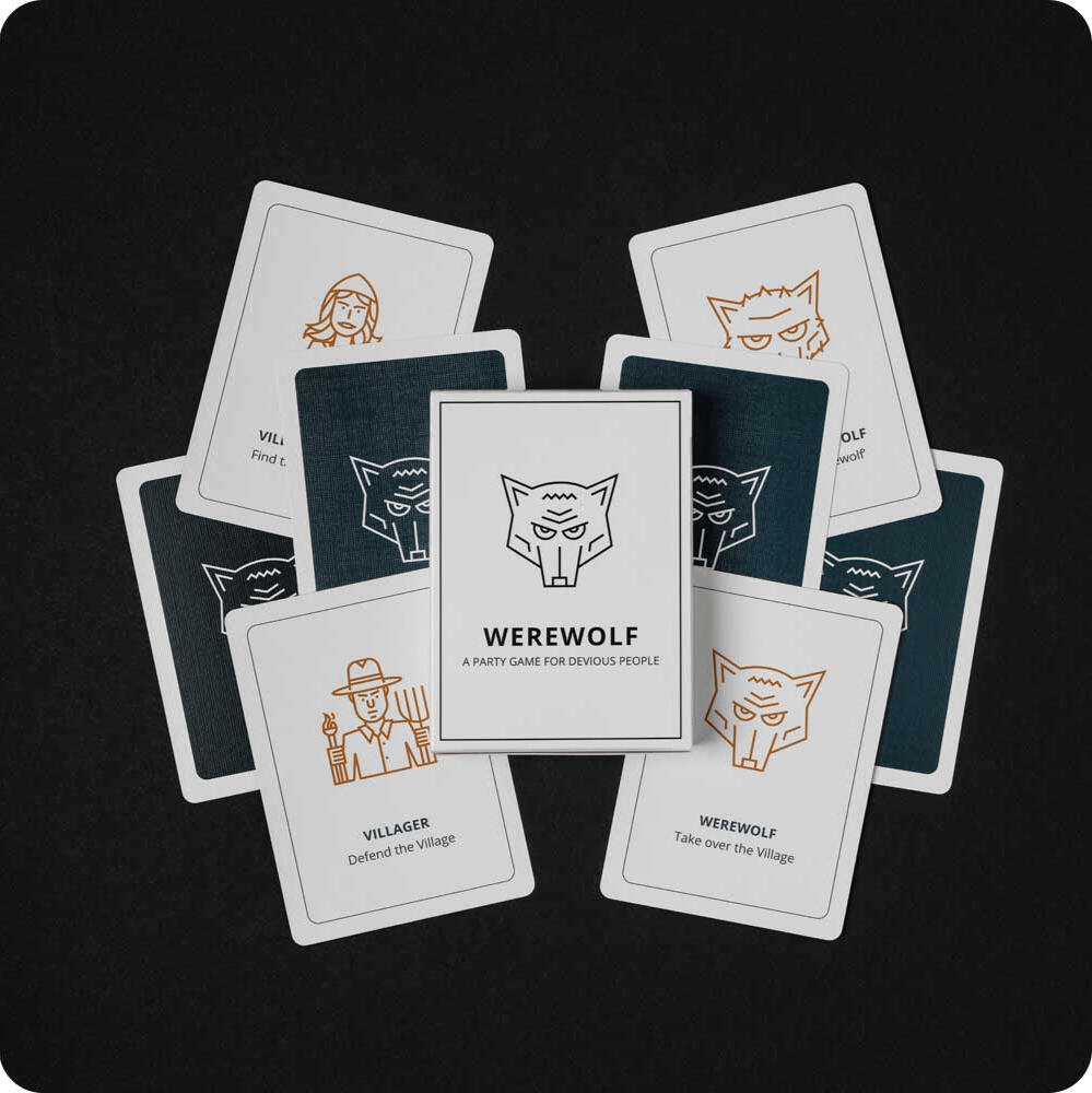 Werewolf cards and packaging